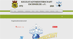 Desktop Screenshot of kegelstadtmeisterschaft.de